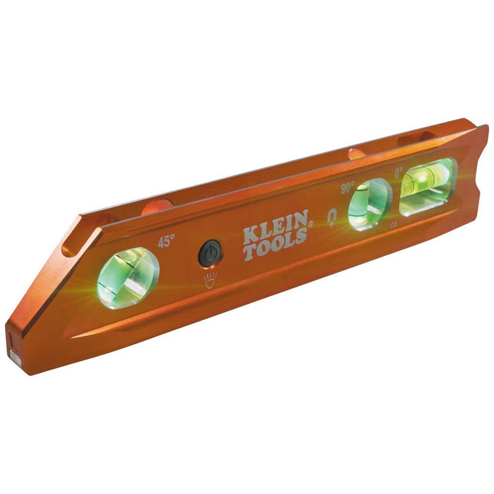 Klein Tools Lighted Torpedo Billet Level REM