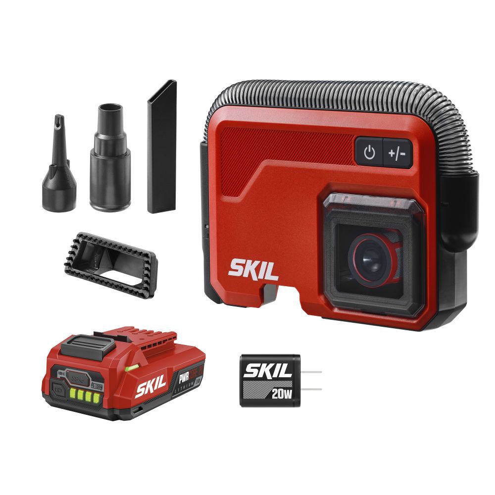 SKIL 12V/20V Brushless Slim Vacuum, 20V Kit