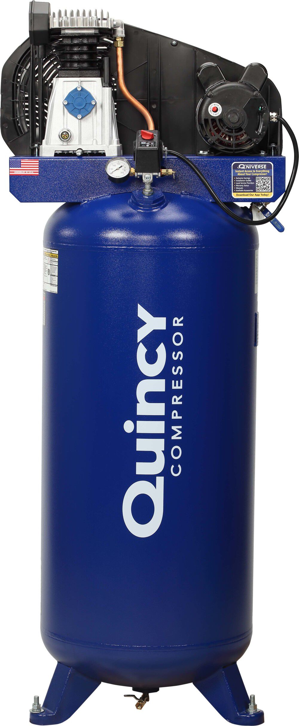 Quincy Electric Air Compressor 3.5HP 60 Gallon Vertical