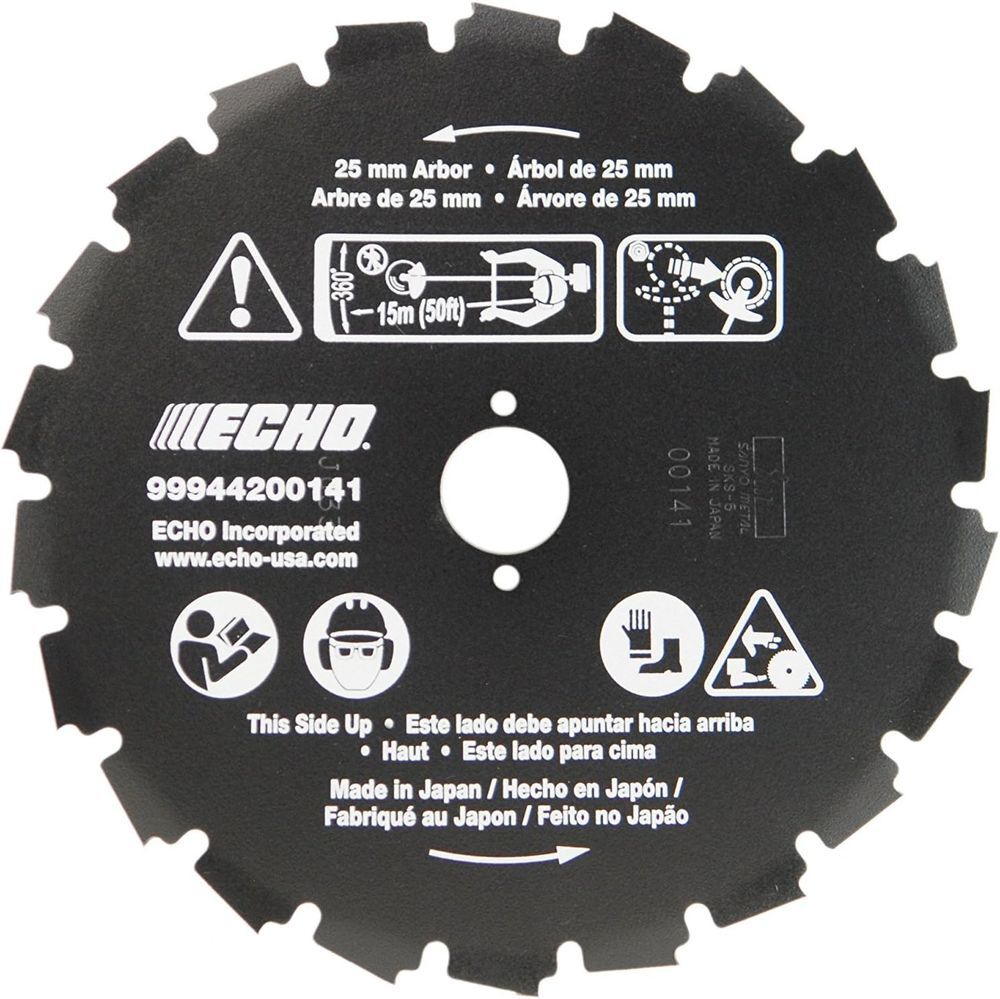 Echo 8 Inch Diameter 22 Tooth Brush Blade for Trimmers and Brushcutters