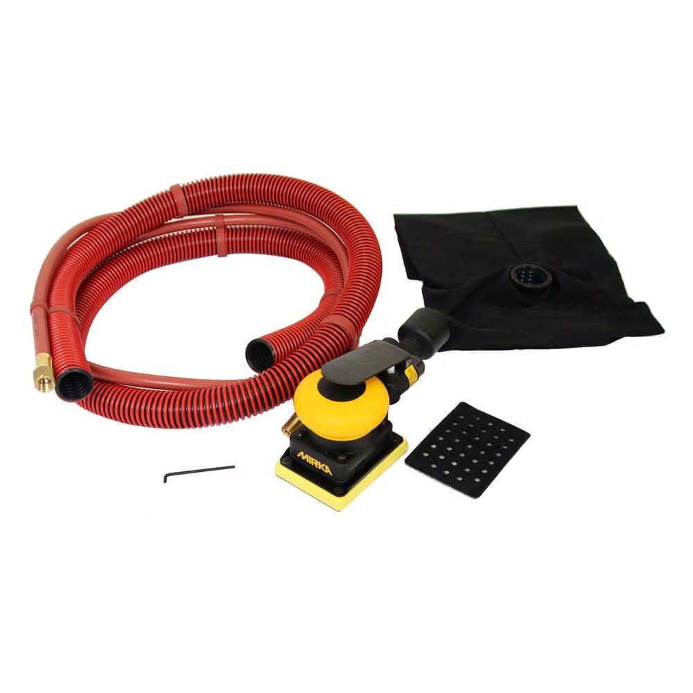 Mirka Pneumatic 3 Inch x 4 Inch 3mm Orbital SGV Sander with Dust Bag