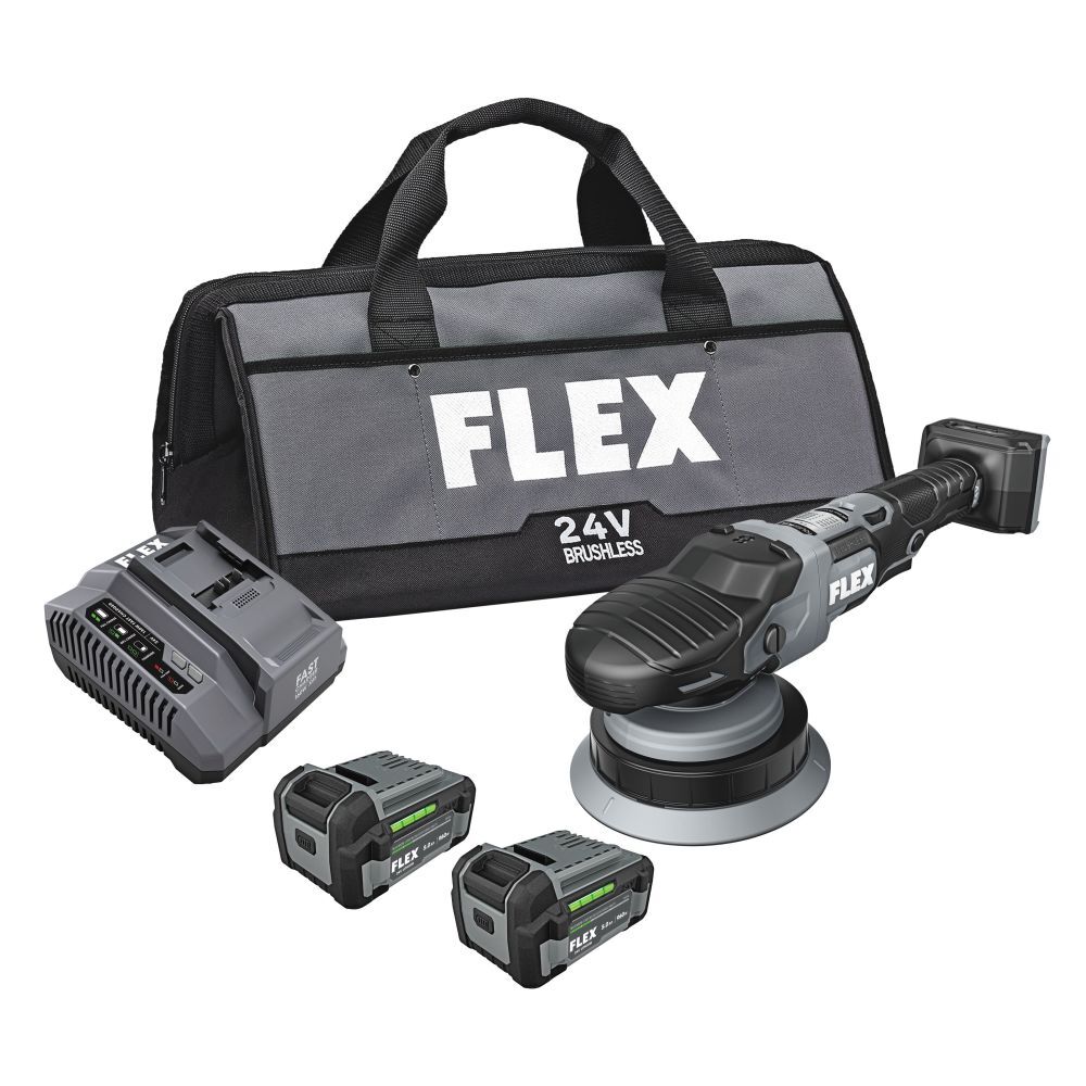 FLEX 24V Gear-Driven Orbital Polisher Kit