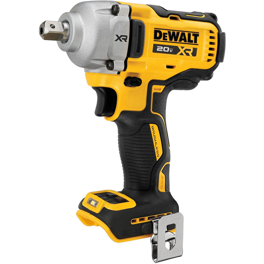 DEWALT 20V MAX XR 1/2in Mid Range Impact Wrench with Detent Pin Anvil (Bare Tool)