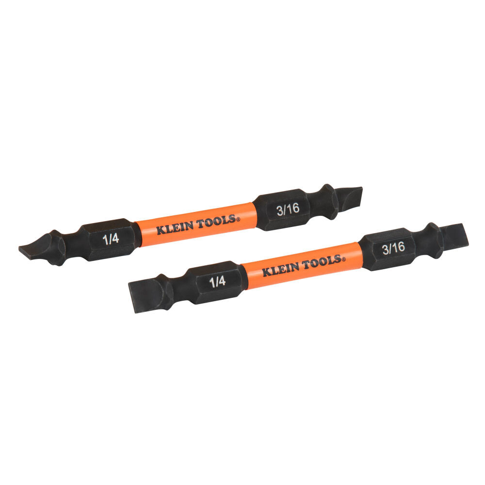 Klein Tools Replacement Bits, ProFlex 3/16-Inch Slotted and 1/4-Inch Slotted, 2 Pieces