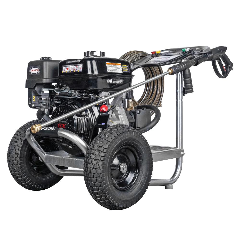 Simpson Industrial Series 4400 PSI 4.0 GPM Gas Powered Cold Water Pressure Washer with 5 Spray Tips