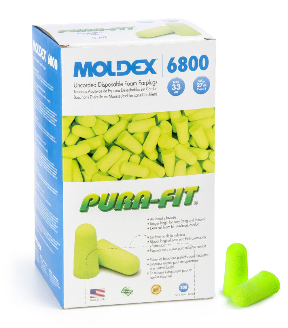 Moldex NRR 33dB Foam Earplugs 200 Pairs