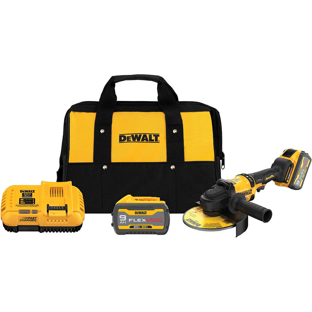 DEWALT 60V MAX Grinder with Kickback Brake 7in Brushless Cordless Kit