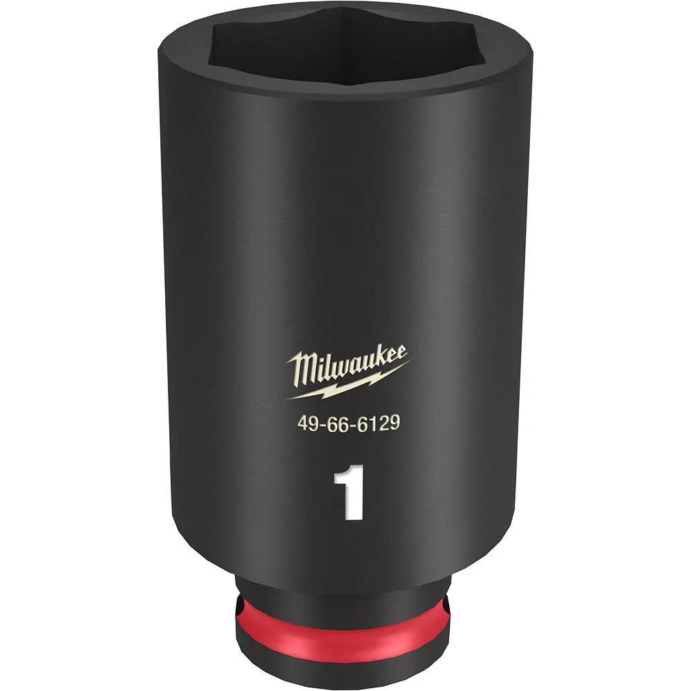 Milwaukee SHOCKWAVE Impact Duty Socket 3/8in Drive 1in Deep 6 Point