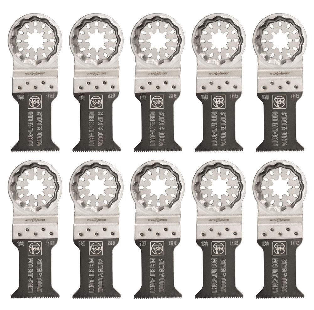 Fein StarLock E-Cut 160 Long-Life Saw Blade with Bi Metal Teeth Set for All Woods Drywall and Plastic Materials