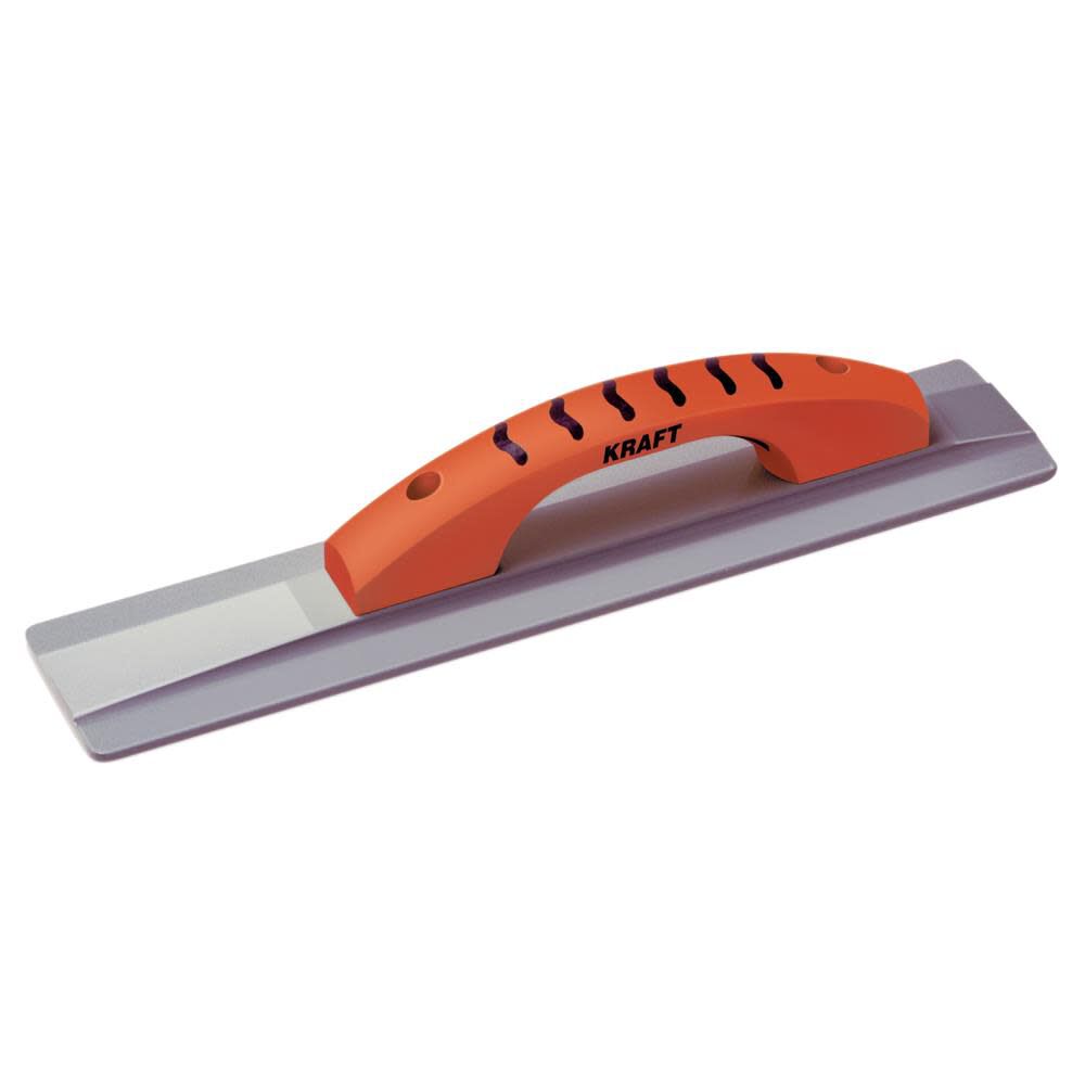 Kraft Tool Co 16 In. x 3-1/4 In. Square End Magnesium Hand Float with ProForm Handle