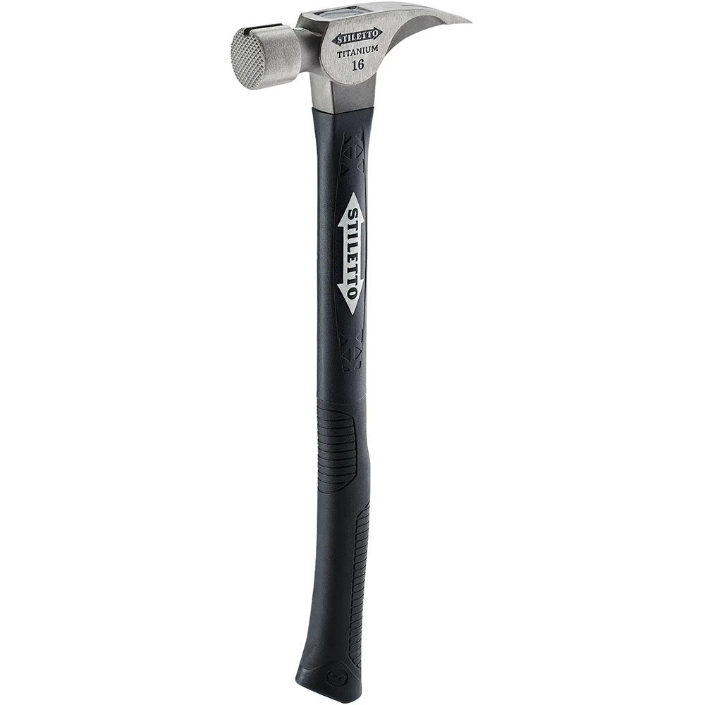 Stiletto 16 oz Titanium Milled Face Hammer with 18 in. Hybrid Fiberglass Handle