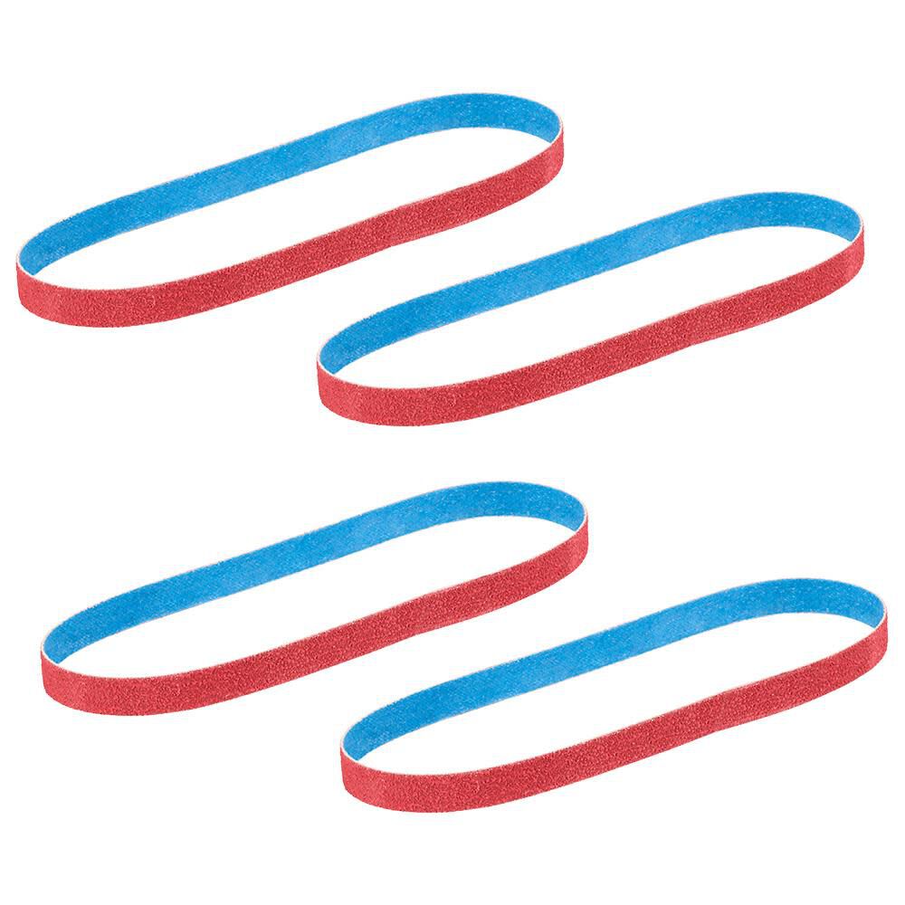 Milwaukee 1/2 Inch x 18 Inch 120 Grit Bandfile Belts 4 Pack