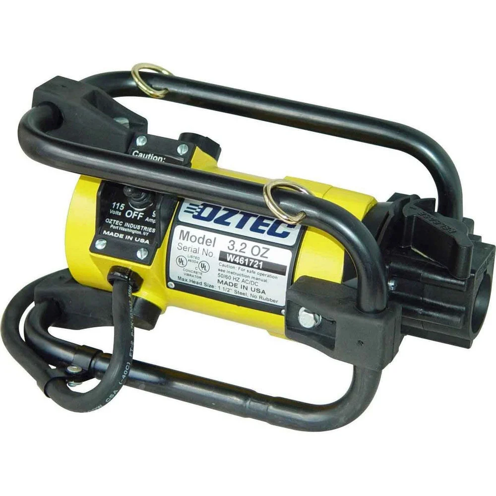 Oztec Industries Concrete Vibrator Electric Motor with Quick Disconnect System 115V 19A 3.2HP