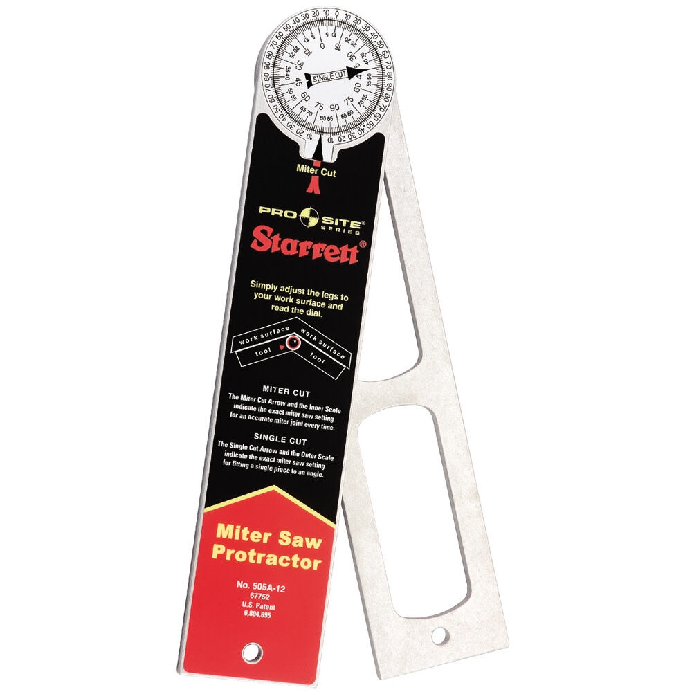 Starrett 12 In. PROSITE Miter Saw Protractor