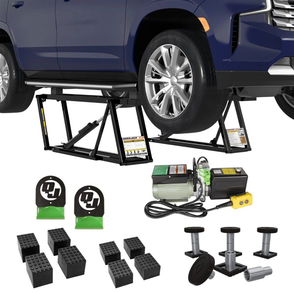 QuickJack 8000TL 8000 Lbs 110V Standard Frame Portable Car Lift Package