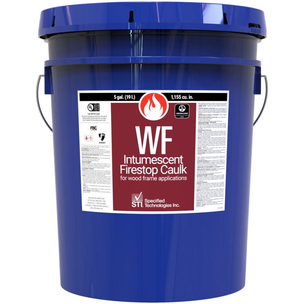 Specified Technologies Inc SpecSeal WF300 Intumescent Firestop Caulk 5 Gallon