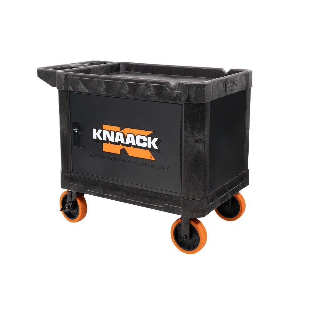 Knaack 45.5 Inch x 27 Inch x 37 Inch Steel and HDPE Armored Transport, Black