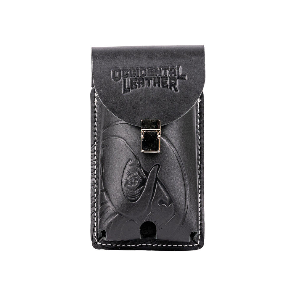 Occidental Leather Leather Belt-Worn Phone Holster, Black, 2X