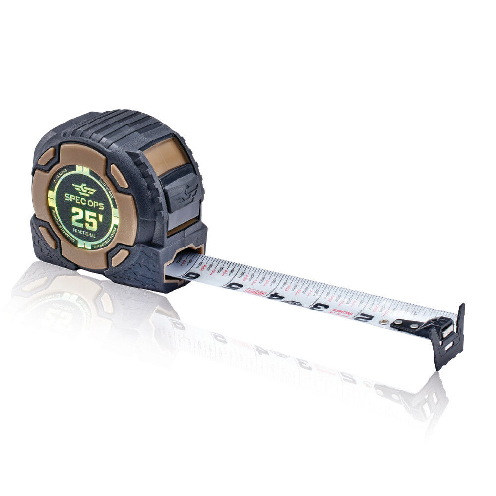 Spec Ops Tape Measures, 25 Feet, Magnetic and Fractional