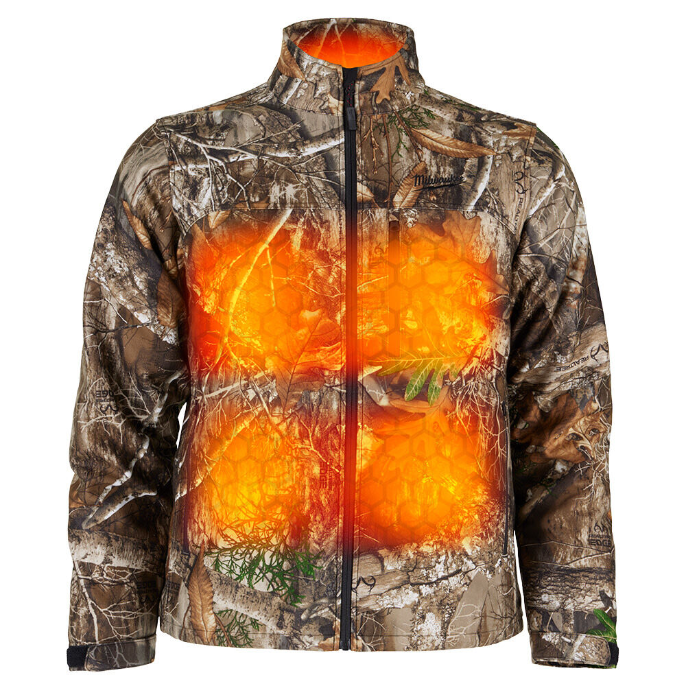 Milwaukee M12 12V Mens Heated Quietshell Jacket with Battery, Camo, 3X