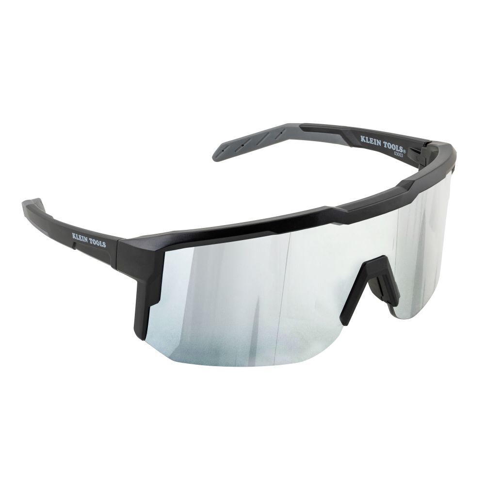 Klein Tools Polarized Blade Safety Glasses Black Frame Silver Lens