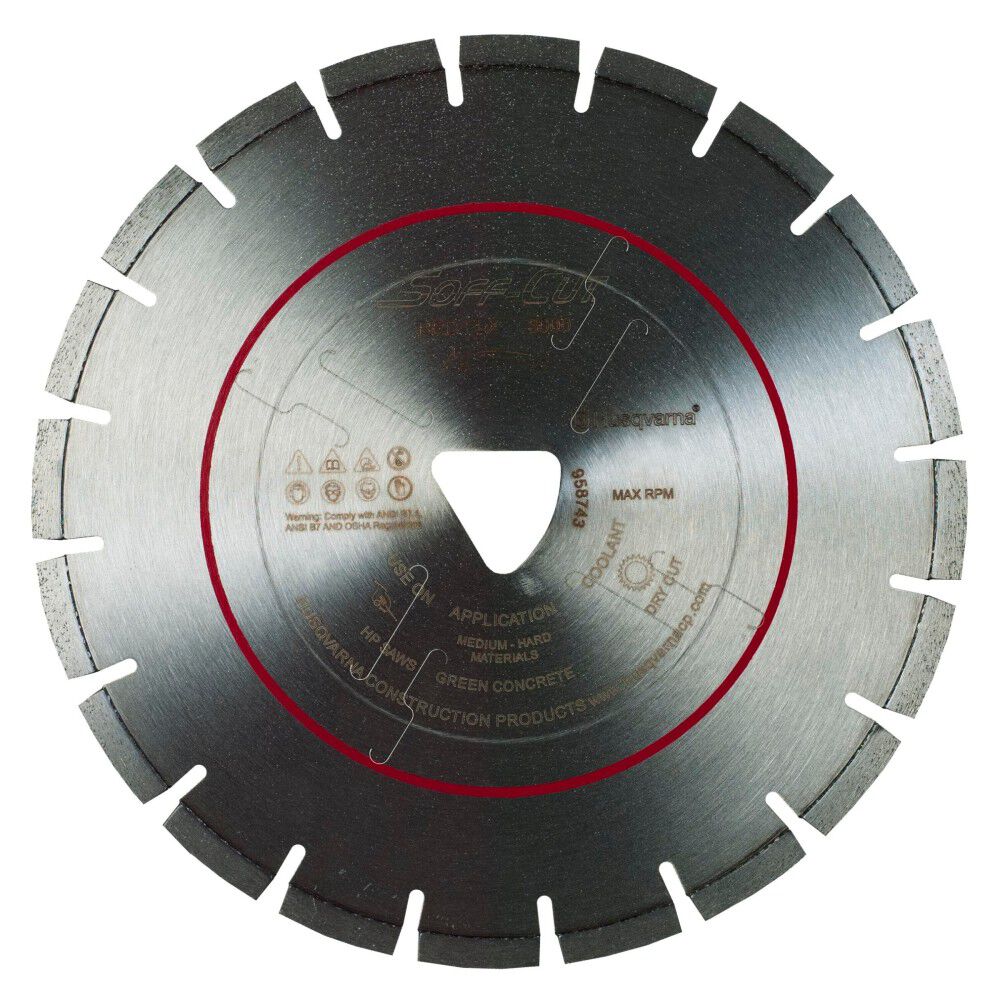 Husqvarna Construction 6 Inch Segmented Diamond Blade for Concrete