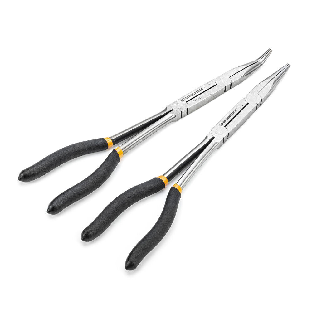GEARWRENCH 2 Pc. Double-X Straight and 45 Plier Set