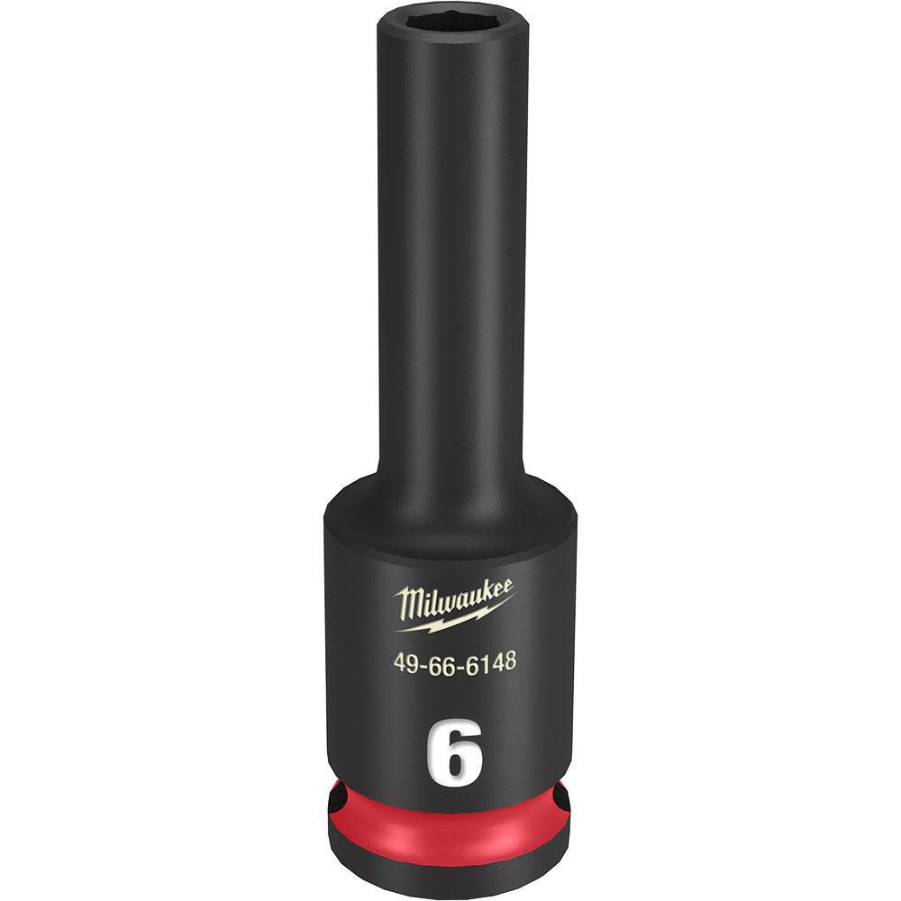 Milwaukee SHOCKWAVE Impact Duty Socket 3/8in Drive 6MM Deep 6 Point