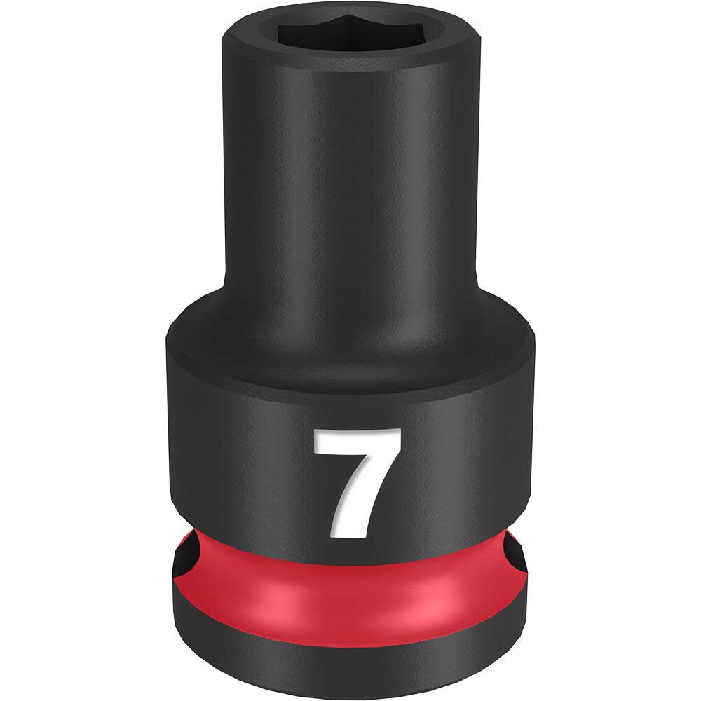 Milwaukee Impact Socket 3/8in Drive 7mm Standard 6 Point