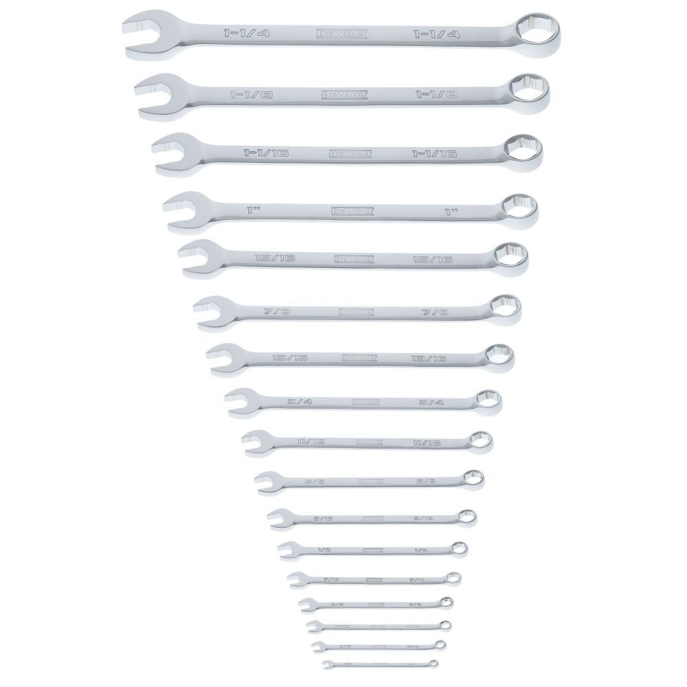 DEWALT TOUGHSERIES 17 Piece SAE Combination Wrench Set