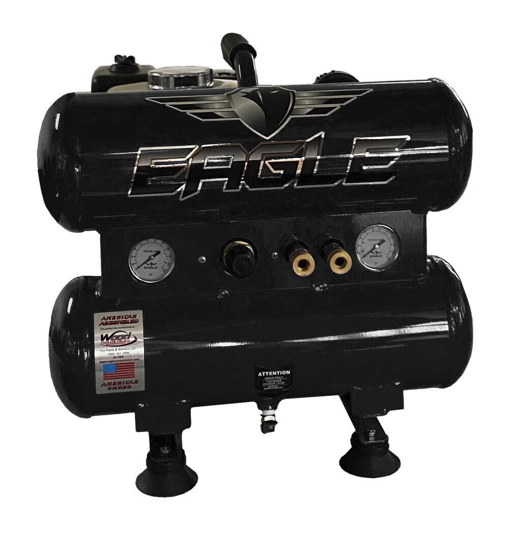 Eagle Compressor Portable Gas Twin Tanks Air Compressor 4 Gallon
