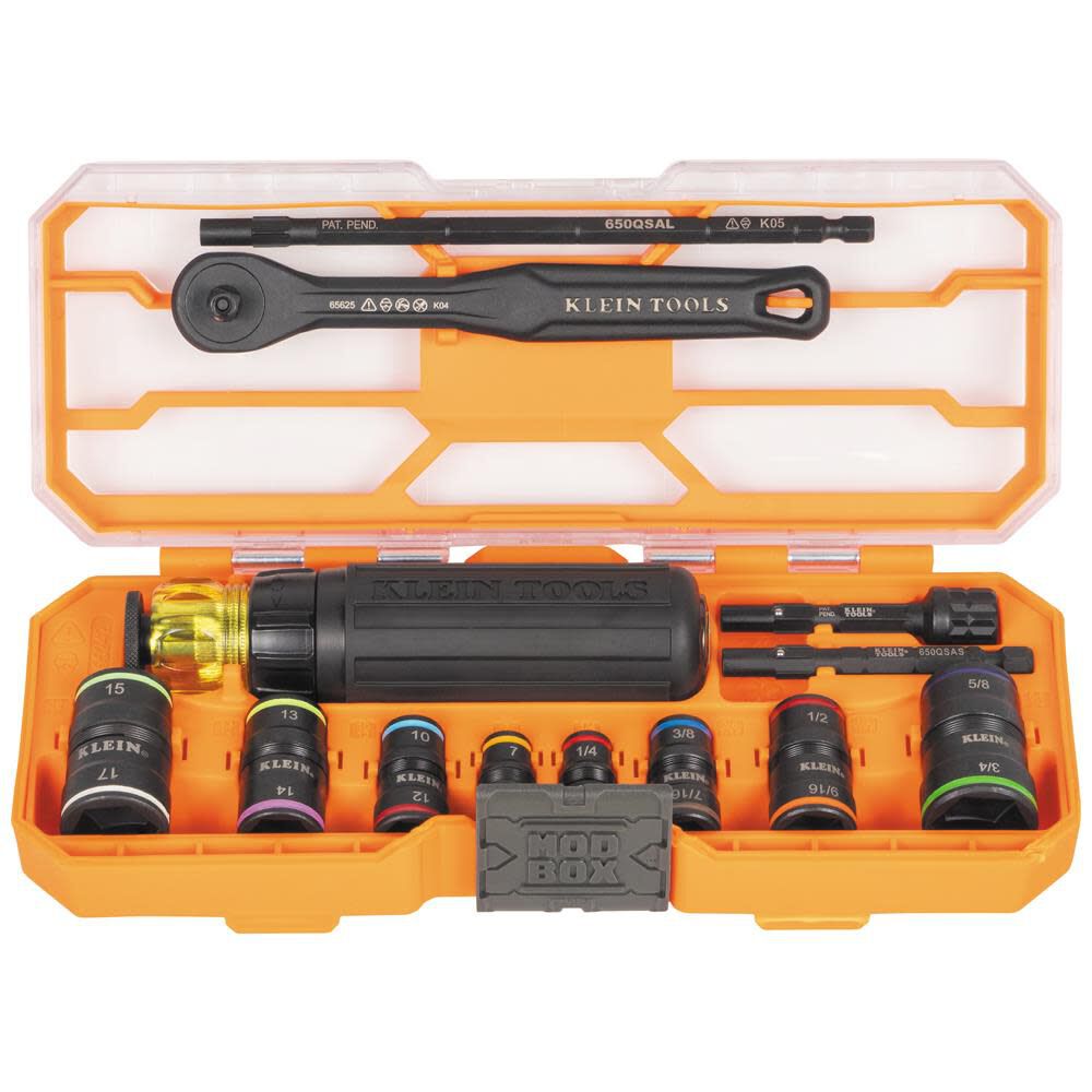 Klein Tools KNECT Flip Socket Set with Handle