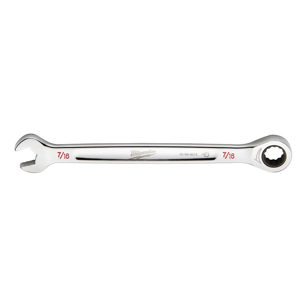 Milwaukee 7/16 in. SAE Ratcheting Combination Wrench