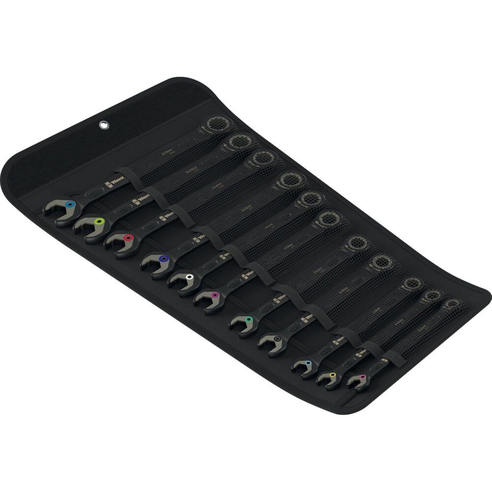 Wera Tools 6000 Joker Black Ratcheting Combination Wrenches Set, 11 Pieces