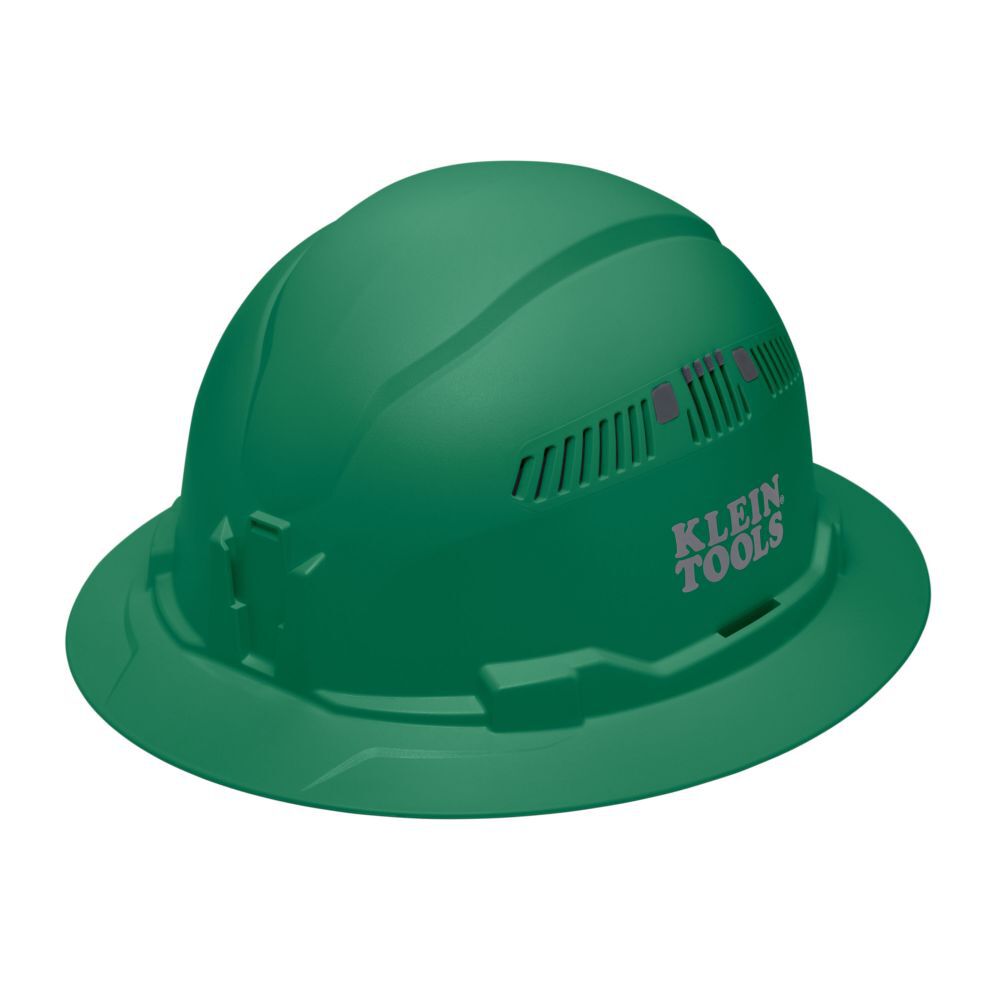 Klein Tools Full Brim Style Vented Hard Hat Green