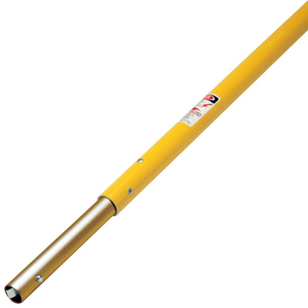 Kraft Tool Co 1-1/2 Inch x 6 Ft. Fiberglass Button Float Handle with Insert