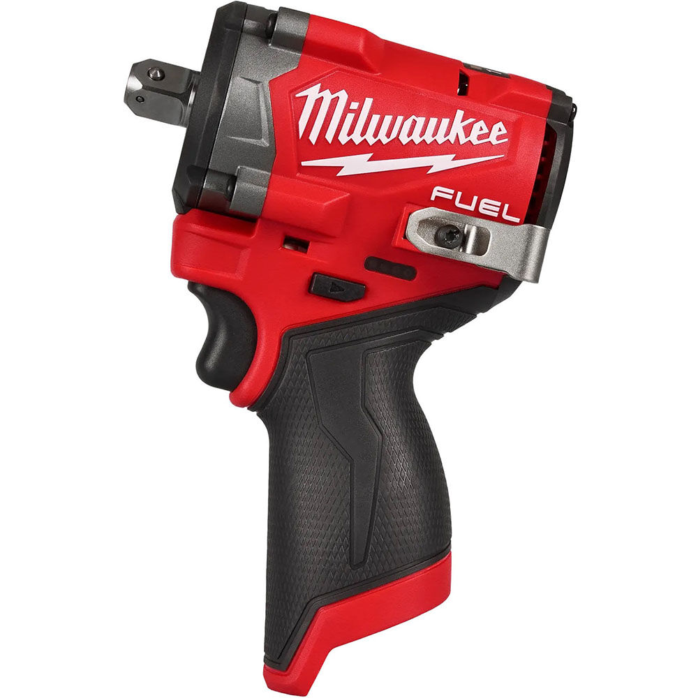 Milwaukee M12 FUEL Stubby 1/2 Inch Impact Wrench with Pin Detent (Bare Tool)
