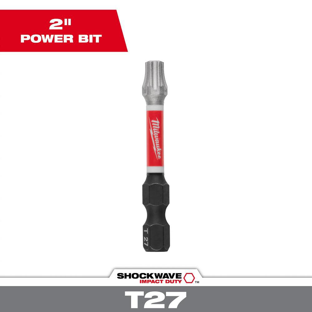 Milwaukee SHOCKWAVE 2 in. Impact Torx T27 Power Bit