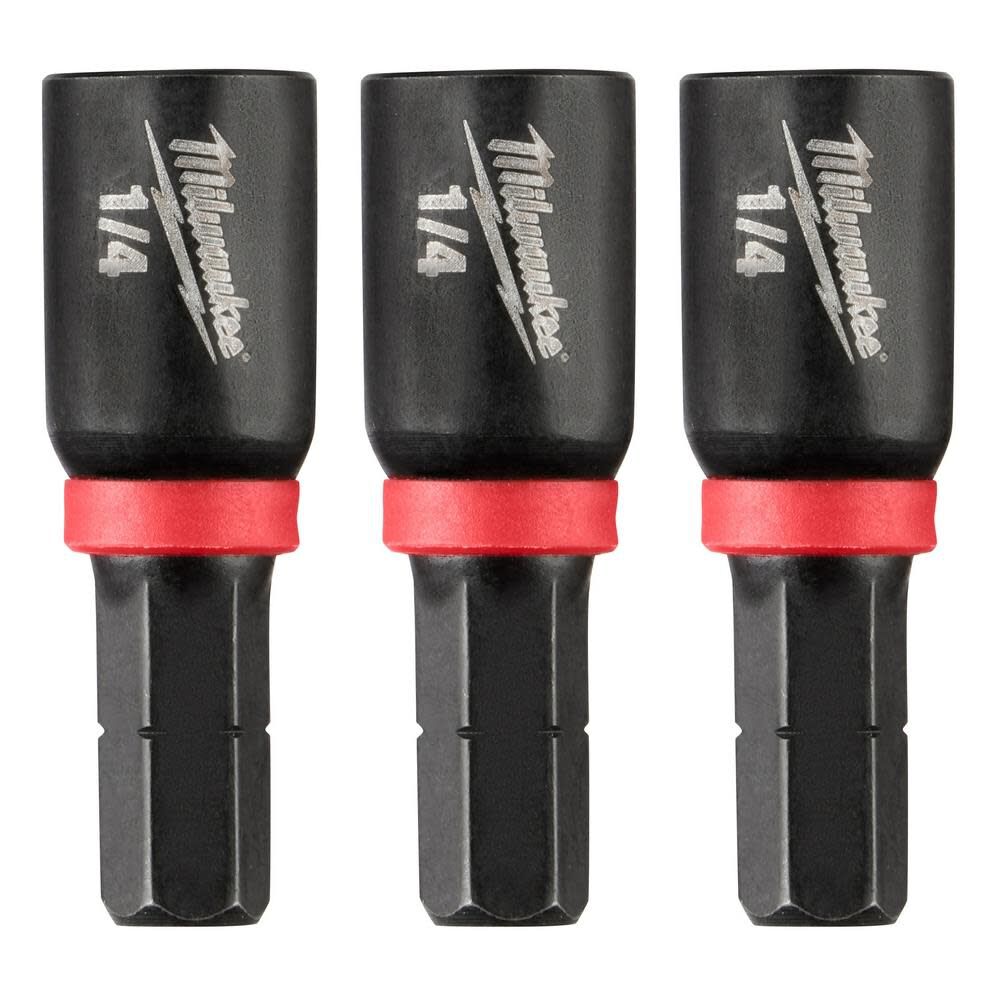 Milwaukee SHOCKWAVE 1/4 in. Insert Nut Driver 3PK