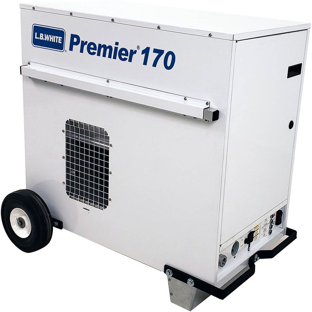 LB White 170000BTU Portable LP Ductable Heater