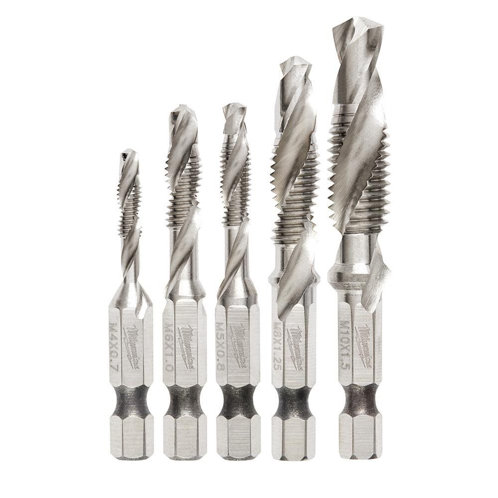 Milwaukee SHOCKWAVE 5 Pc. Metric Impact Drill Tap Set